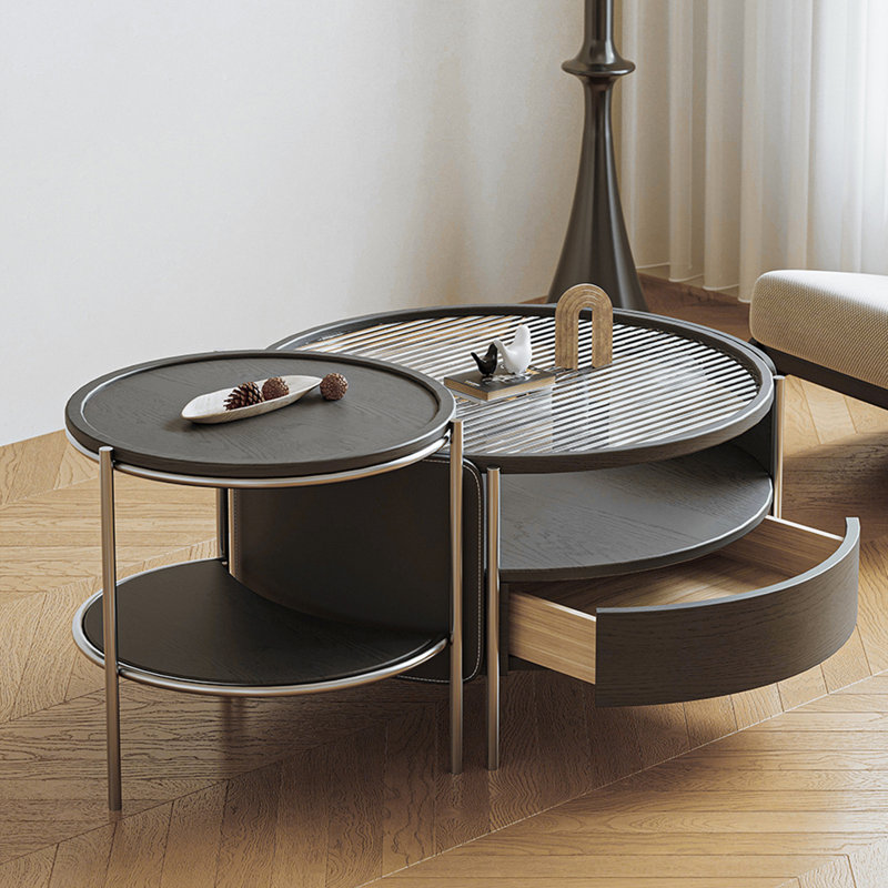 Modern simple round coffee table