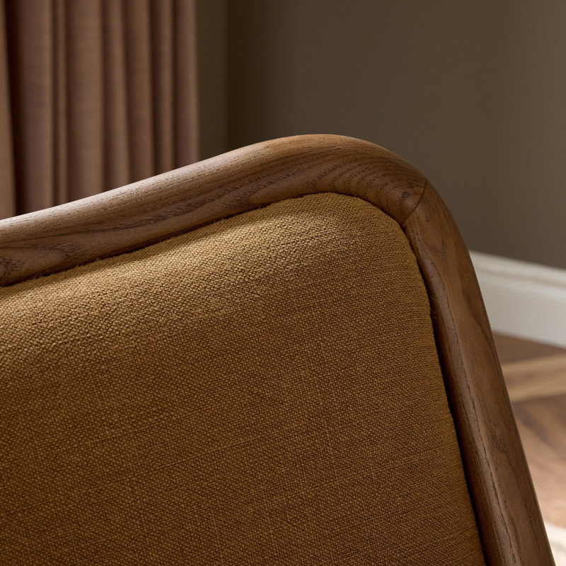 Hollen Upholstered Armchair, Broadway Gilt
