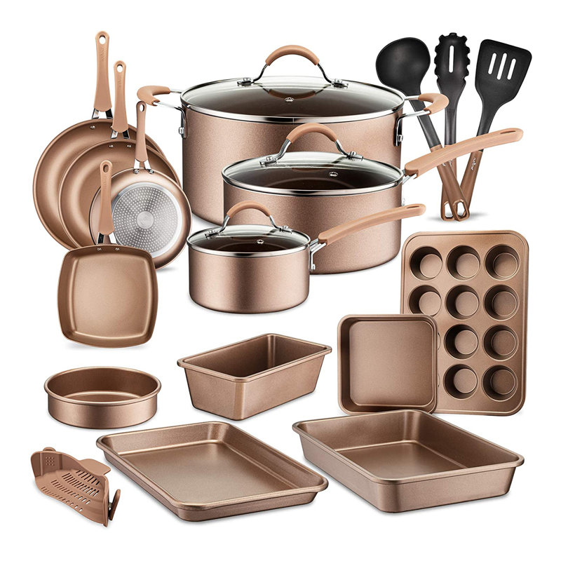 20 - Piece Non-Stick Aluminum Cookware Set