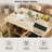 Checkerboard Pattern Design Kitchen Island with Drop Leaf