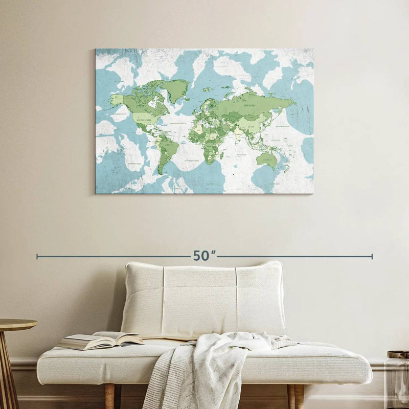 Keiri Educational World Map I, 26" H x 39" W