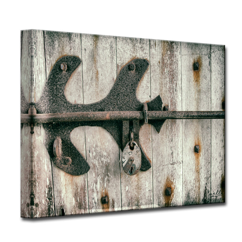" Lock And Key " by Joelle Joy, 12" H x 16" W x 1.5" D