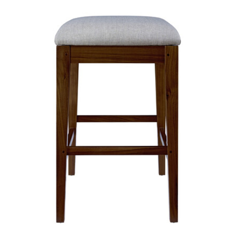 Rustic Walnut Counter Stool