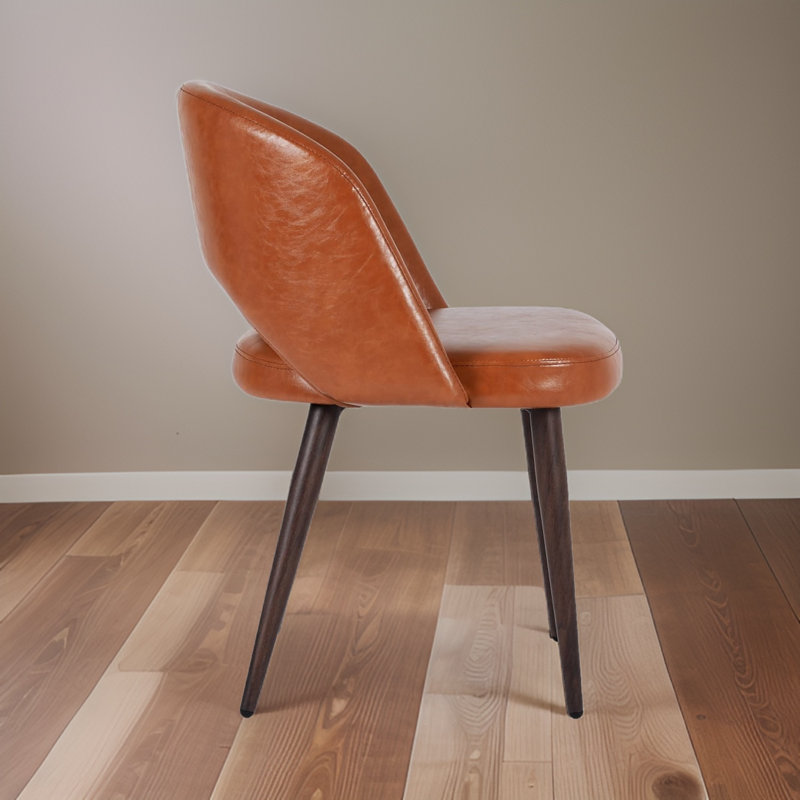 Chaise d'appoint en polyuréthane, Orange