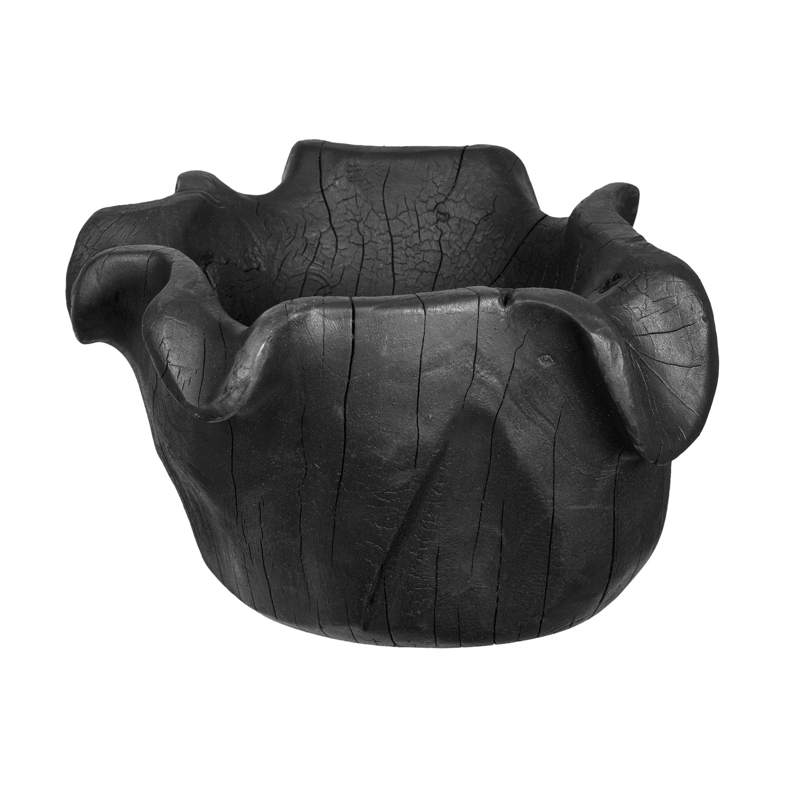 Enny Hand-Carved Decorative Teak Root Bowl, Bohemian Accent Bowl for Tabletop, Counter, Shelf, or Centerpiece Display, 14” X 12” X 8”