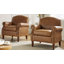 Fauteuil en similicuir l 31 po avec pieds en bois massif Mooresville-67983530