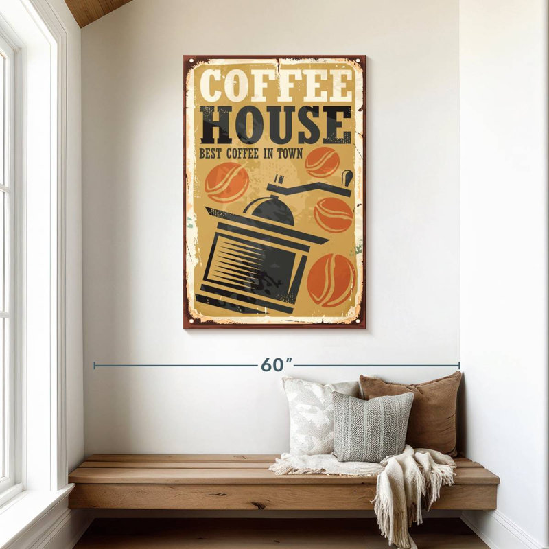 Affiche murale Kema Coffee House, H 45 po x l 30 po