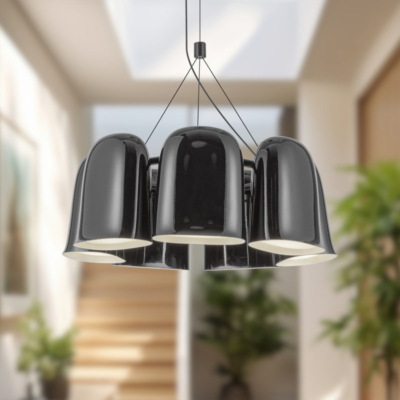Lustre 20 po Bell, Noir lustré, Noir