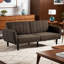 Canapé-lit 81 po avec accoudoirs sur rail - Futon réglable multi-positions et double chargement USB-1367402300