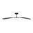  Drape Smart 58 LED Indoor Ceiling Fan with Threaded Downrod, Midnight Black ABS blades and Handheld Remote-1463095372-1463095373