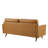 Valour 73" Genuine Leather Recessed Arm Sofa