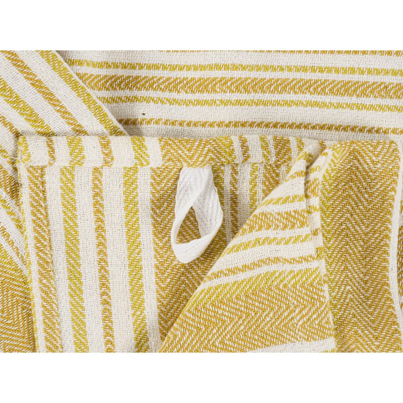 Ensemble de 10 serviettes de cuisine KAF Home de 18 x 28 po, Miel