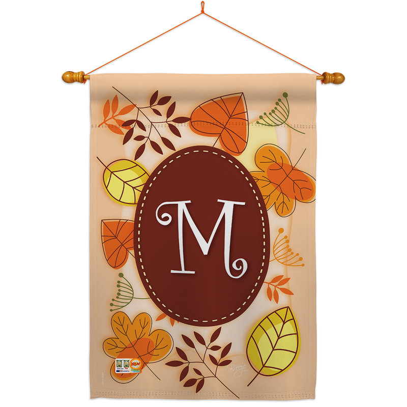 Ensemble de drapeaux en polyester 40 x 28 po Autumn, M