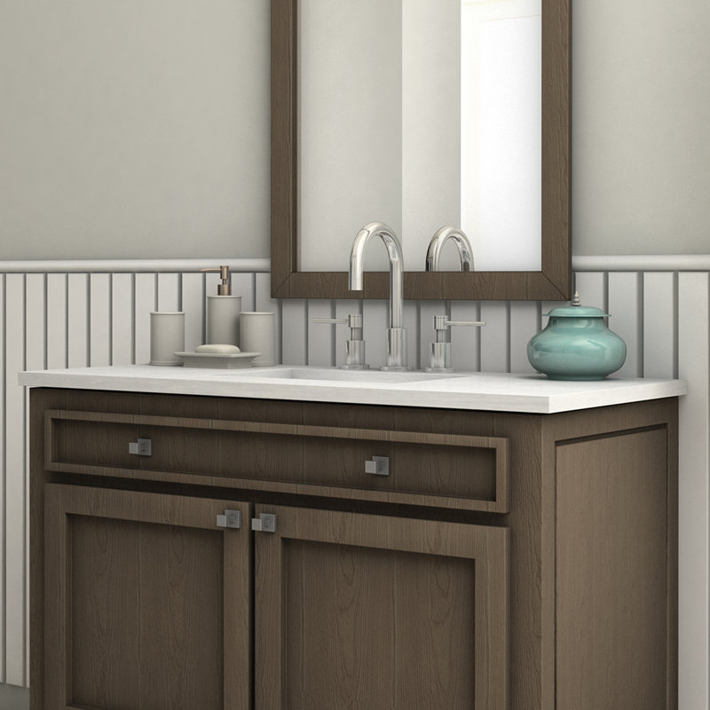 Studio Widespread Bathroom Faucet with Drain Assembly, Chrome