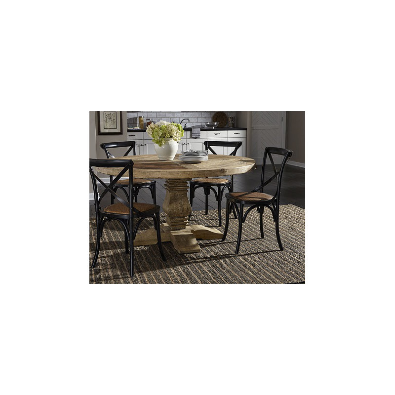 Rosedale Round Pine Wood Dining Table