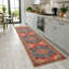 Tapis coulissant pour tapis en chenille rouge et bleu Designer-806060675