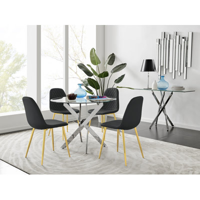 Tierra Dining Set with 4 Chairs