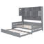 Lit de jour en bois avec lit gigogne, armoire et tablette tout-en-un pour une utilisation maximale de l'espace et du rangement-210908141-210908142