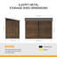 4.6 x 9FT Metal Pent Roof Garden Storage Shed