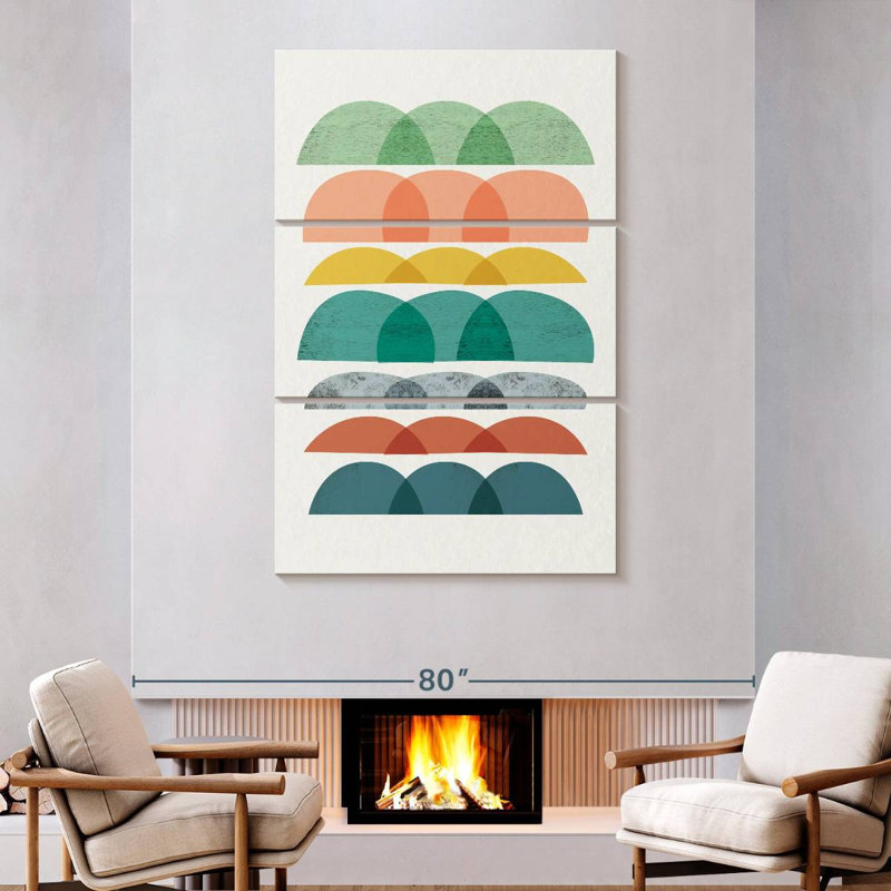 Avery Mid Century Brights VII, H 74 po x l 48 po