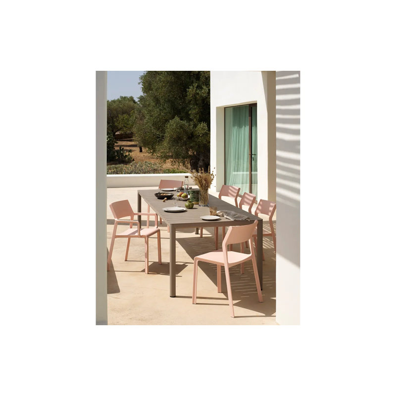 Trill Outdoor Dining Side Chair, White
