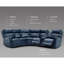 Canapé modulaire en cuir et fauteuil inclinable électrique Rumalda-112963941-112963944