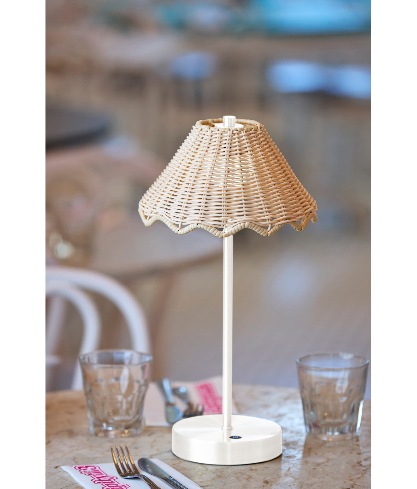 Stevie LED Cordless Table Lamp, White