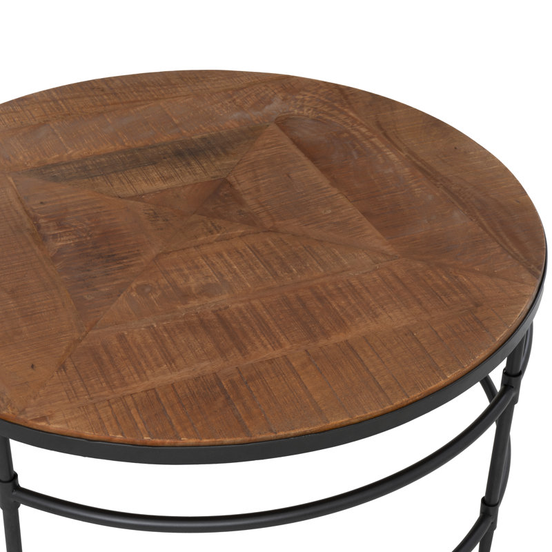 Treynae Solid Wood Top Coffee Table