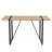 5-Piece Rustic Industrial Dining Table Set, 55.1" Rectangular Wood Kitchen Table with 4 Upholstered Chairs, Metal Legs, for Home Kitchen & Dining Room-840745459-841530496