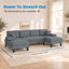 Canapé-lit modulaire convertible en U en chenille-1795498224