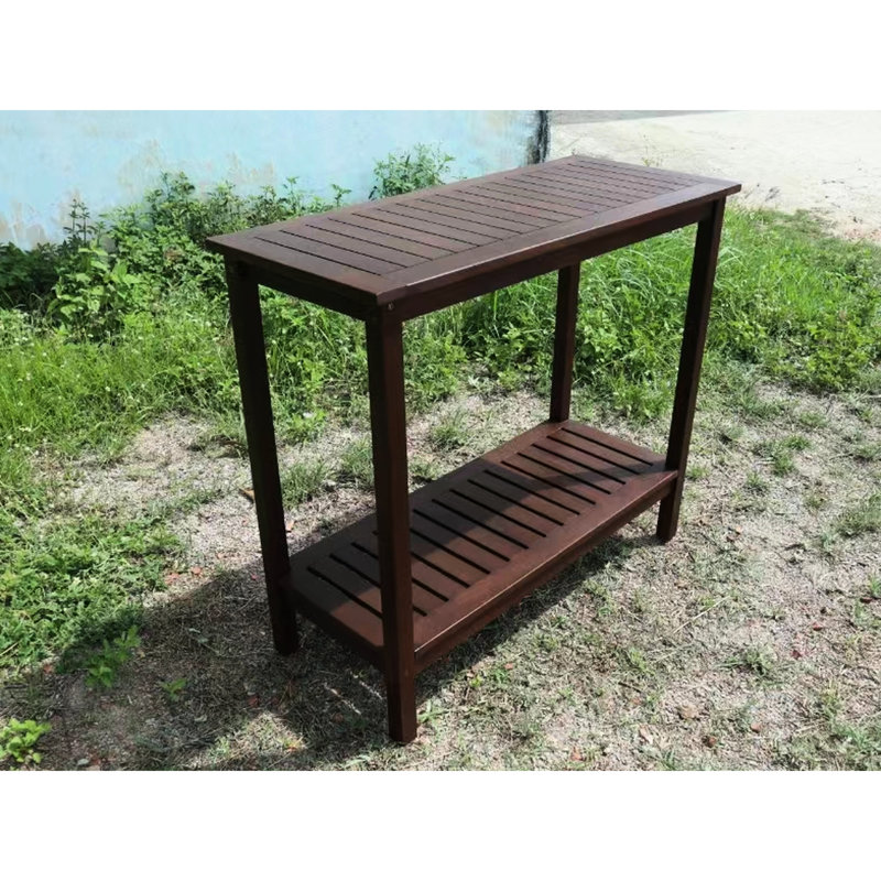 Console de rempotage brune - poste de travail pour le jardin, le balcon, le garage et le bois fonctionnel couleur riche forte