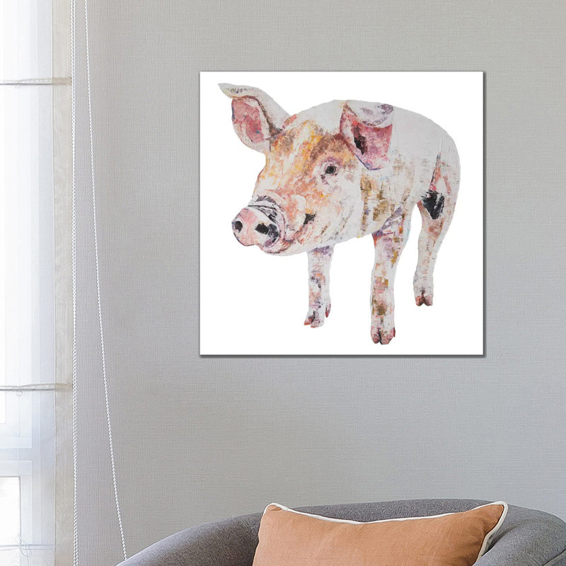 Jim by Becksy - Painting on Canvas, 66.04cm H x 66.04cm W x 3.81cm D, Wrapped Canvas
