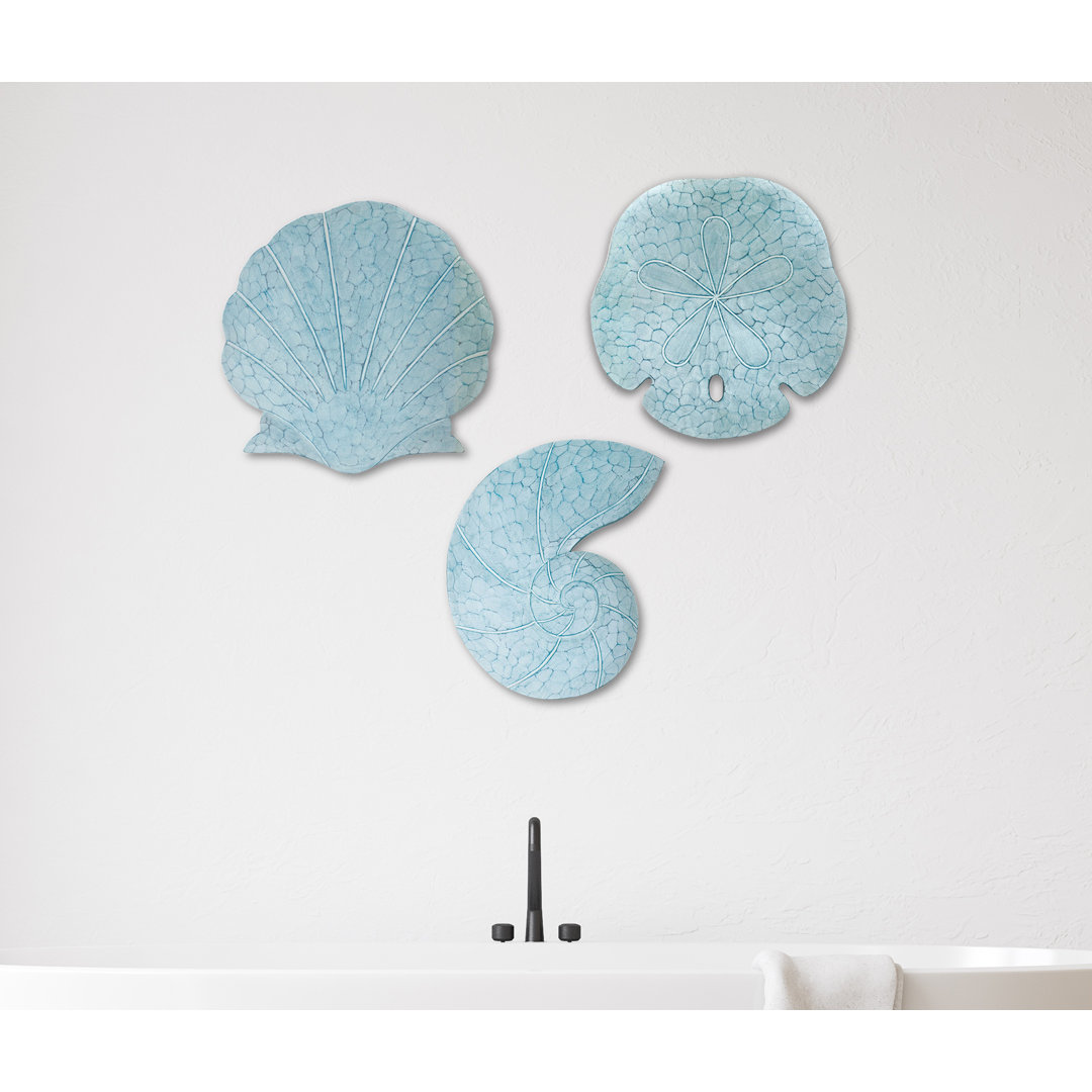3 Piece Shells Wall Décor Set Rosecliff Heights 