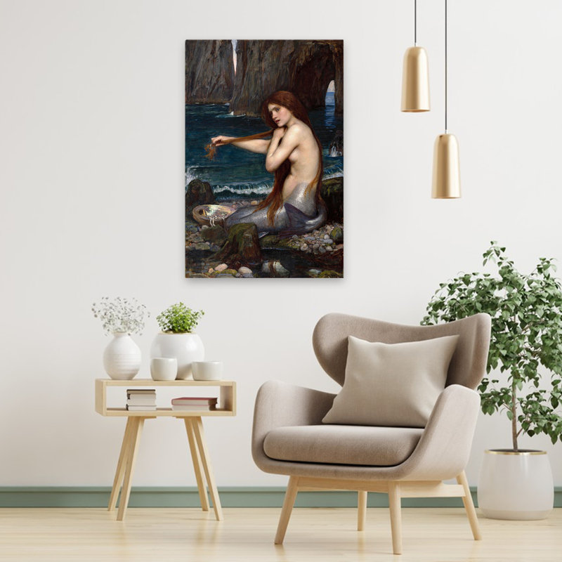 «A Mermaid» - musée d'art figuratif de sirènes, H 36 po x l 24 po
