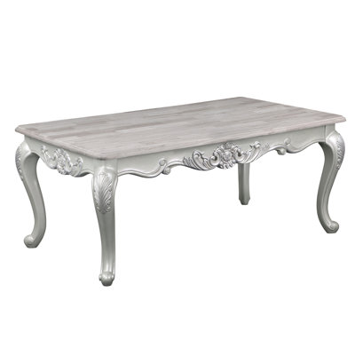 Superbe table basse en bois argentée - Ajoute de l'élégance à votre espace de vie, conçu pour une utilisation à long terme