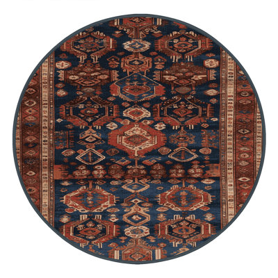 Machine Washable Turkish Brown Area Rug