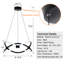 Luminaire suspendu unique à DEL 1 lumière Heder