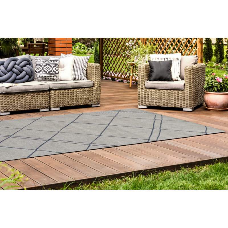 Geometric Hand Woven Area Rug, Rectangle 160 x 220cm