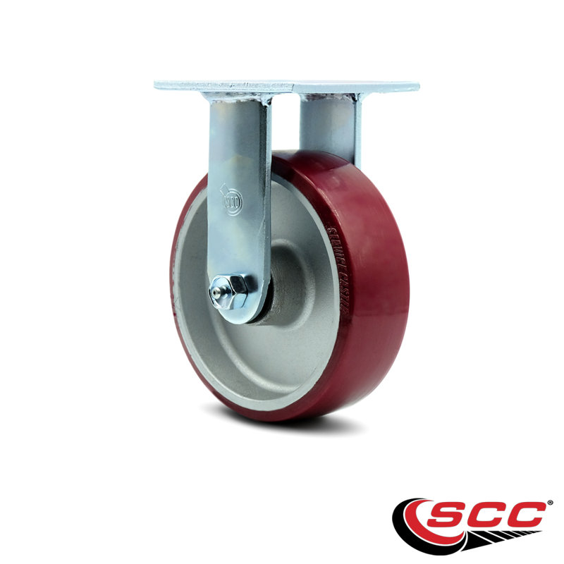 Poly on Aluminum Wheel Rigid Caster