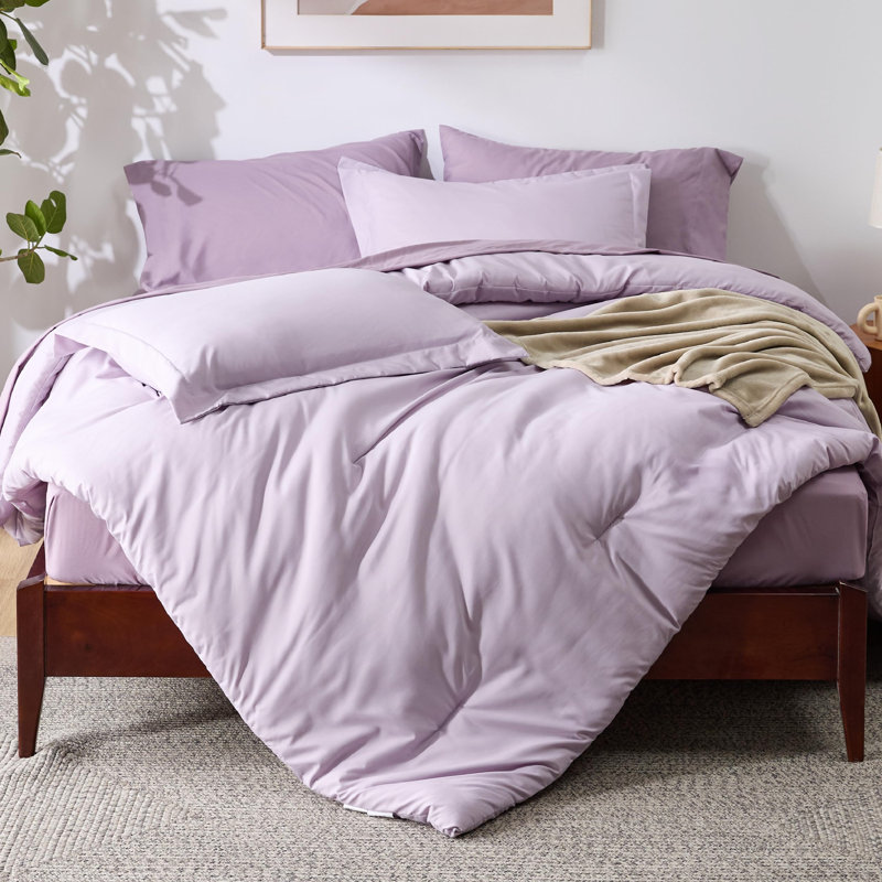 Ensemble de literie prélavé avec literie en microfibre douce, Édredon grand + 7 articles supplémentaires