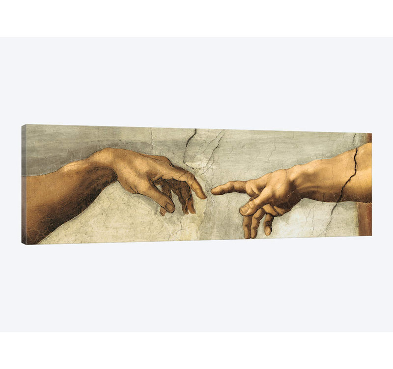 Creazione Di Adamo, Detail by Michelangelo - Unframed Panoramic Gallery-Wrapped Canvas Giclée on Canvas, Wrapped Canvas
