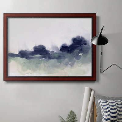 Toile encadrée de qualité supérieure Lake Fog II - prête à être accrochée