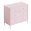 Commodes décoratives avec 4 tiroirs et pieds robustes