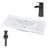 36”Bathroom Ceramic Integrated Basin With Single Hole Tap And Pop-Up Drain