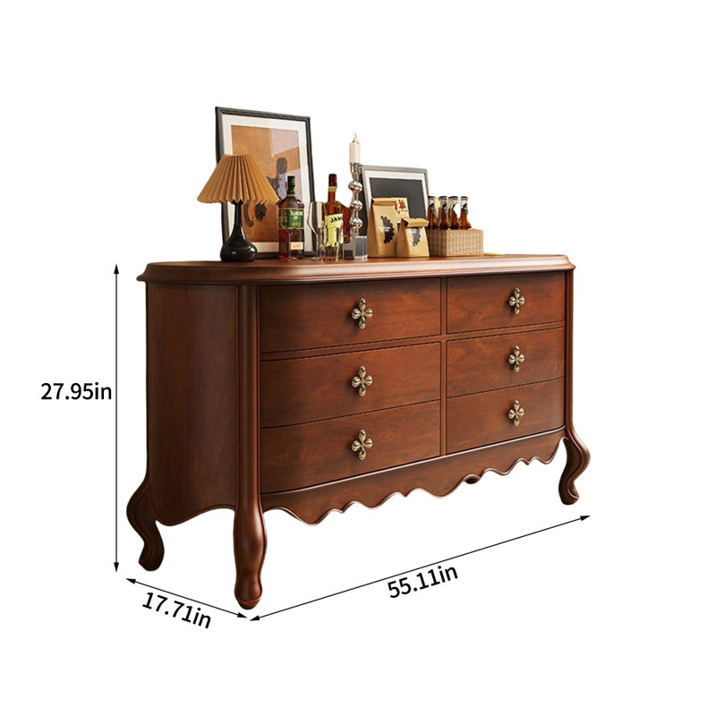 Retro Brown  Solid Manufactured Wood Accentcabinet, Brown