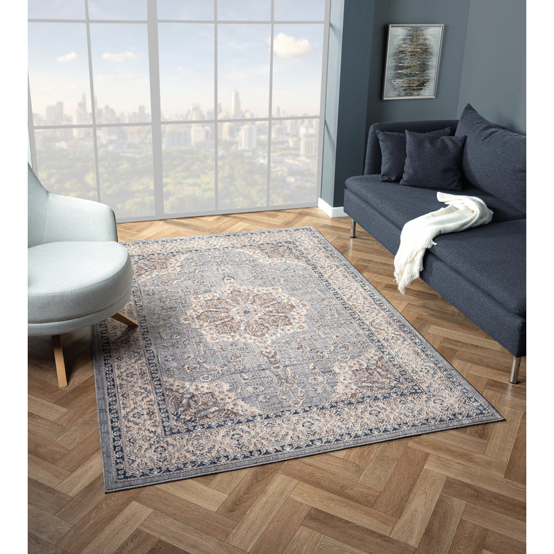 Tapis bleu 7 pi 10 po x 10 pi 6 po United Weavers Fardeen