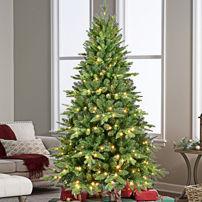 Arbre de Noël en PE et PVC avec lumières, 5'
