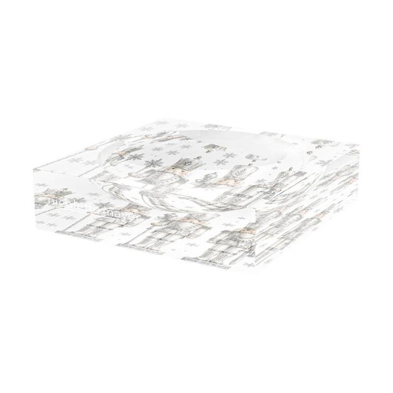 Casse-noisette argenté, 6"W x 6"D, Argent