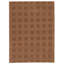 Tapis brun Shangrila 5 pi 7 po x 7 pi 7 po