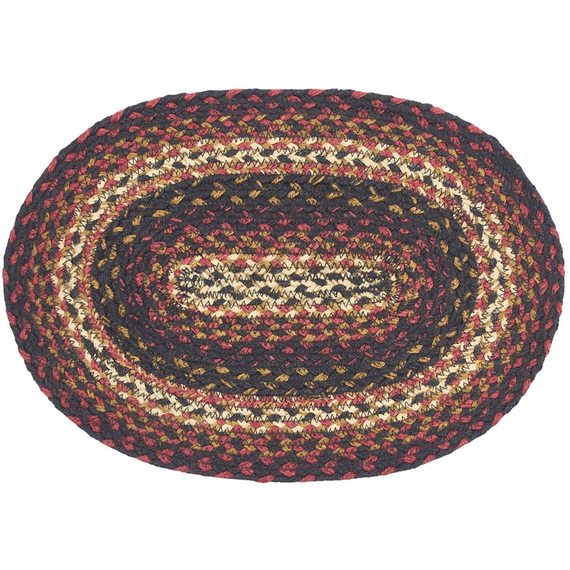 Birtwhistle 15" Placemat, Brick Red/Country Black/Dark Tan
